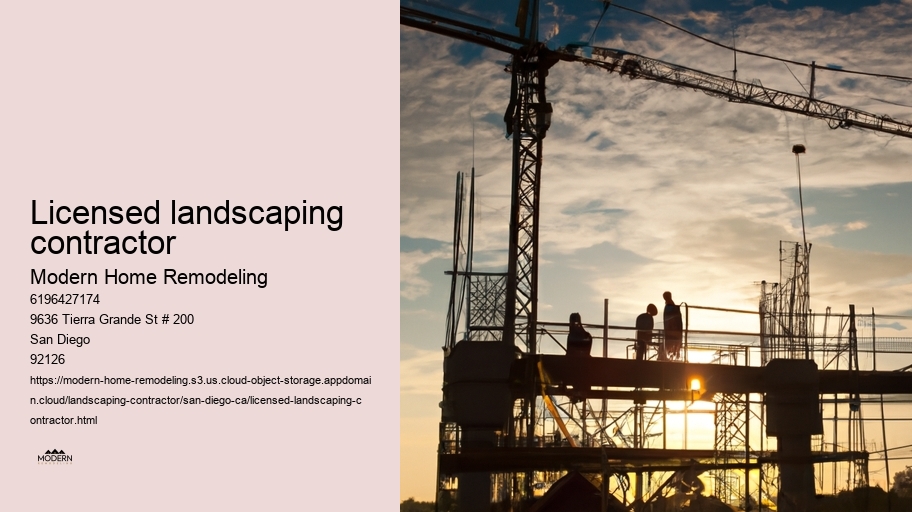 Licensed landscaping contractor